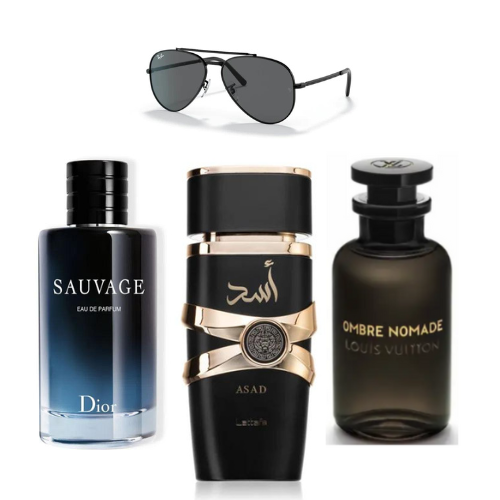 KIT(sauvage+asad+ombre+gafas)