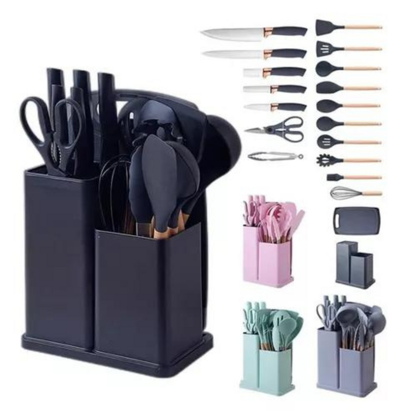 Set Juego 19 Pcs Utensilios